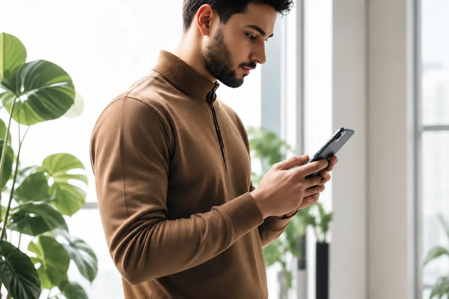 Premium smartphone tech lifestyle