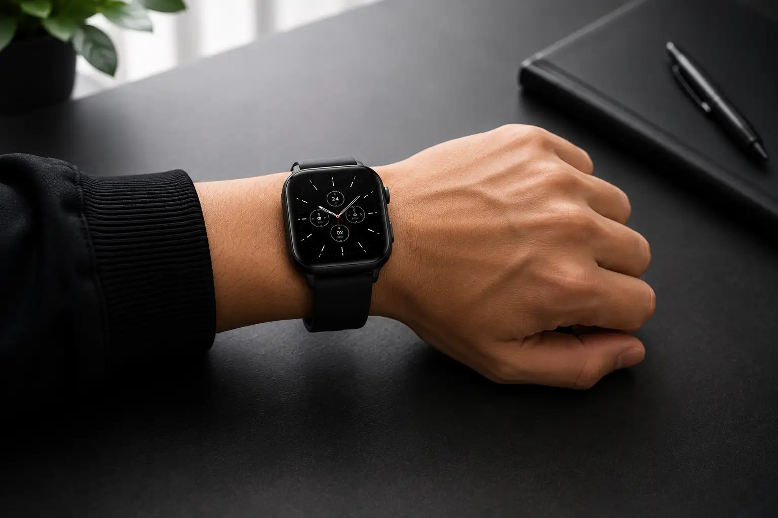 Minimalist luxury smart wearable smartwatch